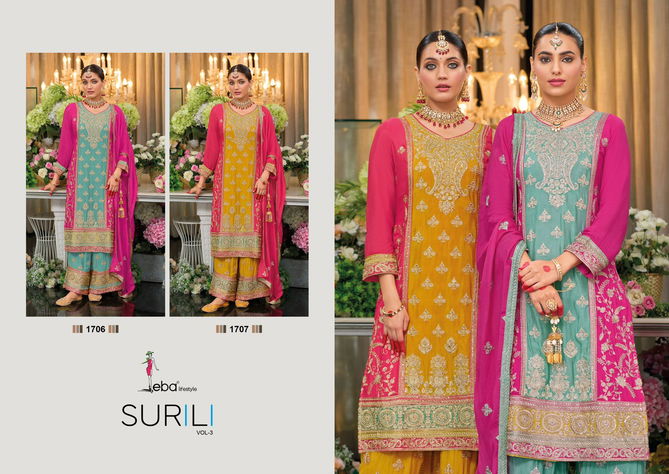 Surili Vol 3 By Eba Chinon Readymade Suits Orders In India